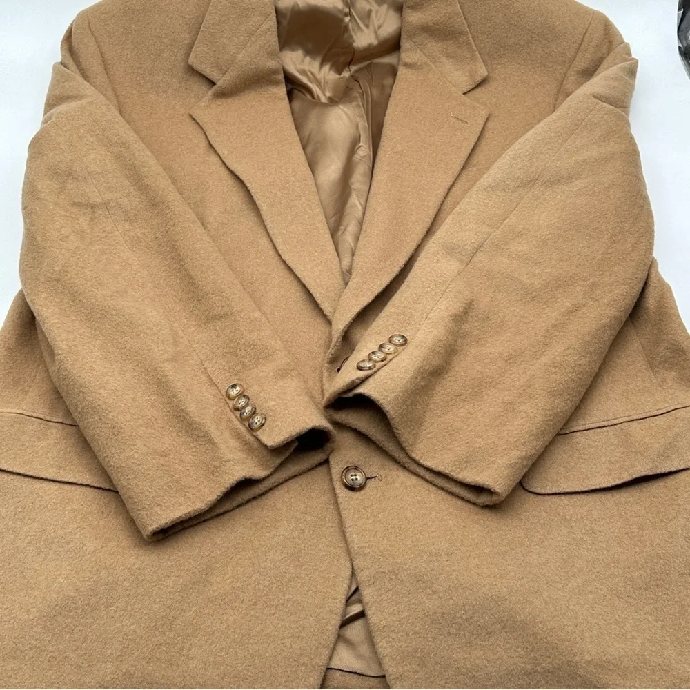 Mark Shale Men's Tan Sport Coat EVENING DINNER Jacket 100% CAMEL HAIR Blazer 50” - Picture 6 of 16